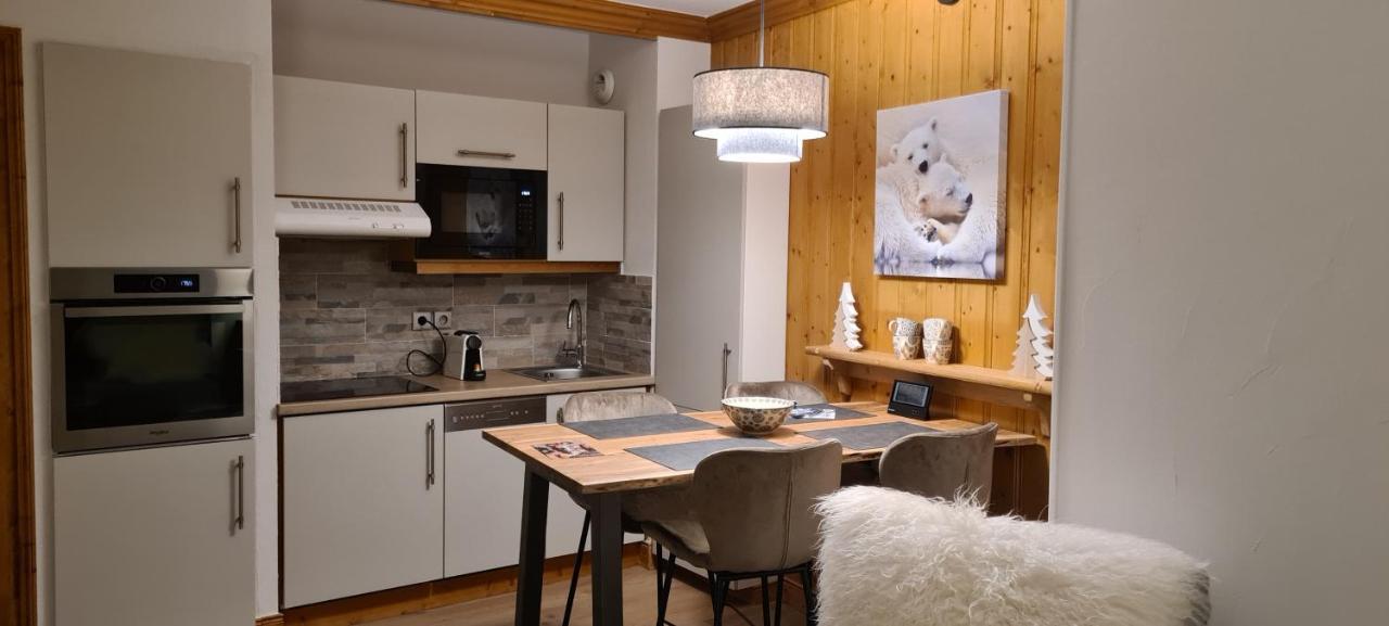 Arc 1950 Appartement De Standing Refuge Du Montagnard, Vue Incroyable Sur Le Montblanc, Skis Aux Pieds Acces Spa Et Piscine Les Arcs  Kültér fotó